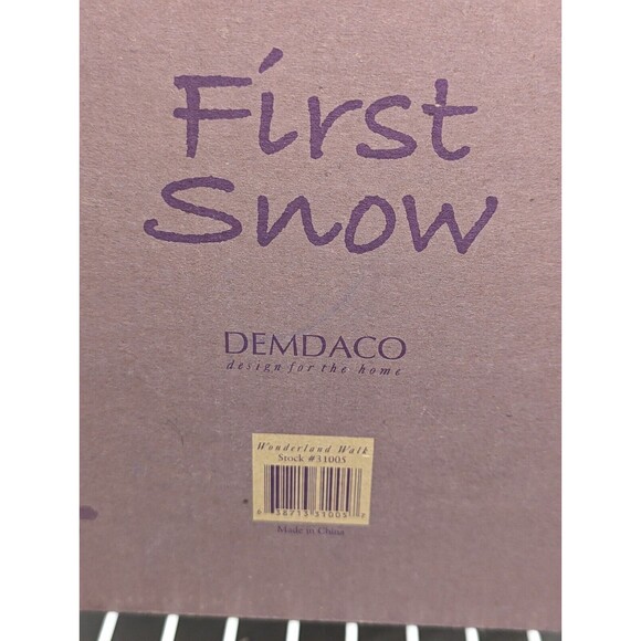 First Snow Wonderland Walk Snowman Demdaco Figurine Policeman Mother, Child, Cat - Picture 7 of 9